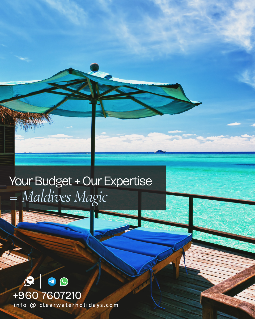 Your Budget + Our Expertise = Maldives Magic🧵